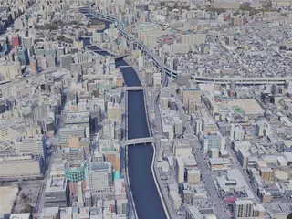 Fukuoka City, Japan (2023) 3D Model