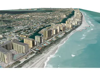 Miami Beach 3D Model