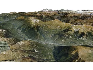 Mountains Alps Pralognan la Vanoise 3D Model