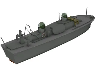 Demora Military Ship 3D Model
