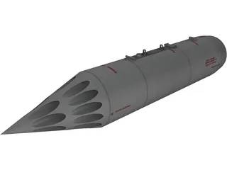 B-8M1 80mm Rocket Pod 3D Model