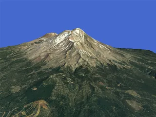 Mount Shasta 3D Model