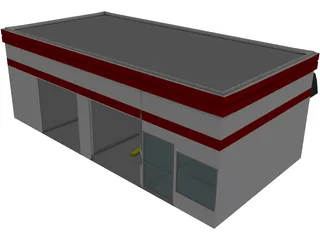 Jiffy Lube Car Repair 3D Model