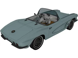 Chevrolet Corvette (1961) 3D Model