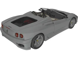 Ferrari 360 Spider 3D Model