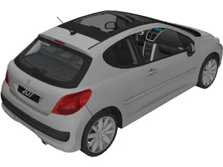 Peugeot 207 3D Model