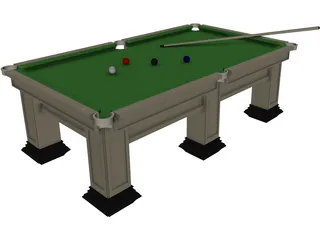 Pool Table 3D Model