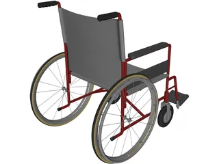 Wheelchair 3D Model