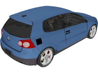 Volkswagen Golf GTi 3D Model