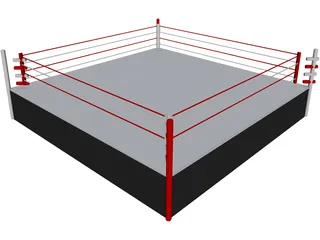 Boxing Ring 3D Model