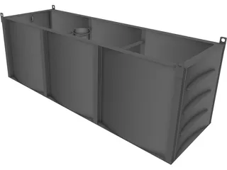 Condenser Sump Tank 3D Model