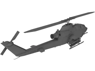 Bell AH-1S Cobra 3D Model