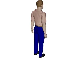 Man Worker 3D Model