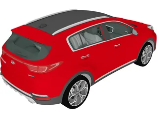 Kia Sportage (2019) 3D Model