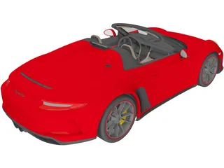 Porsche 911 Speedster (2019) 3D Model