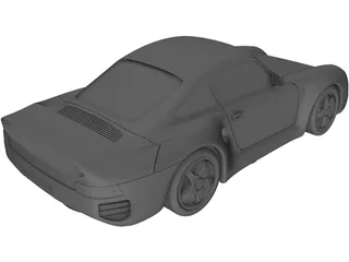 Porsche 959 (1987) 3D Model
