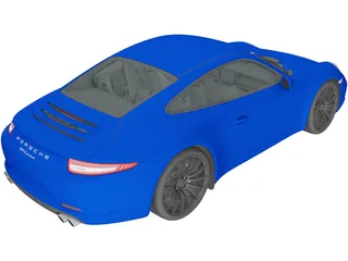 Porsche 911 Carrera (2017) 3D Model