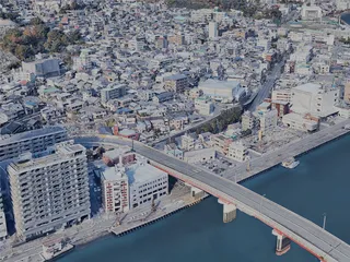 Nagasaki City, Japan (2023) 3D Model