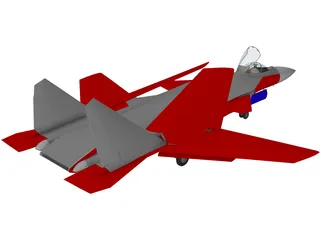 Sukhoi Su-27KM Flanker 3D Model