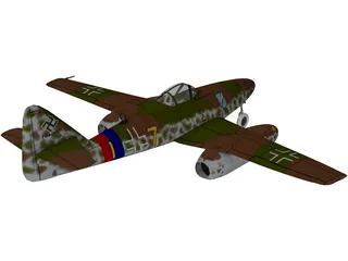 Messerschmidt Me-262-A1 3D Model