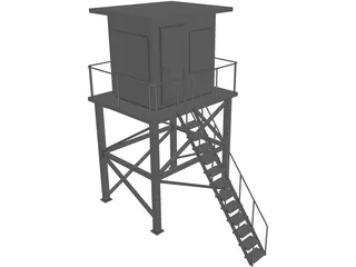 Control Cabin 3D Model