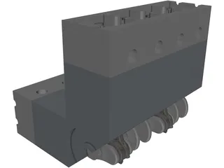 Engine V8 3D Model