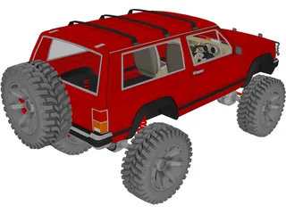 Jeep Cherokee Sport [Lifted] 3D Model