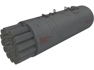 B-8V20A1 Rocket Pod 3D Model