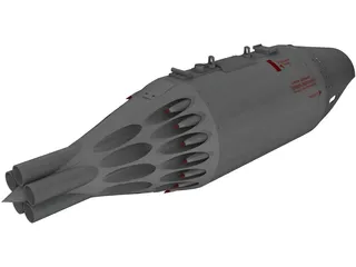 UB-32-M57-Helo Rocket Pod 3D Model
