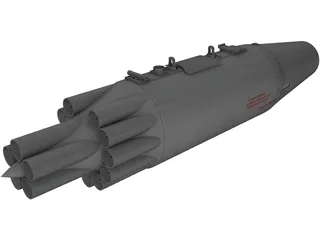 UB-16-M57-KV Rocket Pod 3D Model