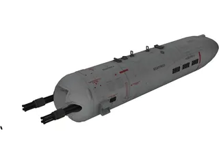 GUV-8700 GPU Gunpod 3D Model