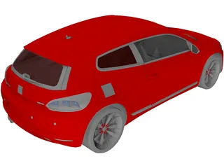 Volkswagen Scirocco (2009) 3D Model