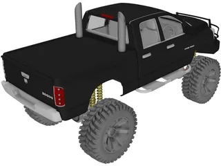 Dodge Ram Offroad (2007) [Lifted] 3D Model