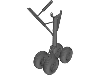 Landing Gear Nose TriStar 3D Model