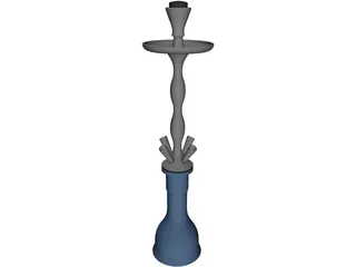 Shisha for 4 Tubes 3D Model