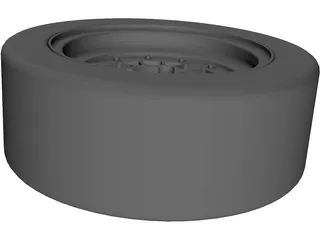 BBS 13 Inch Rim 3D Model