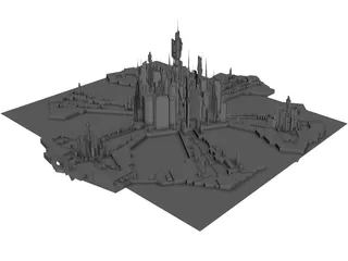 Stargate Atlantis City 3D Model