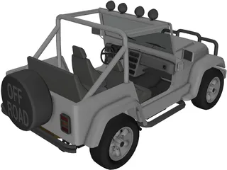 Jeep Cabrio 4x4 (2004) 3D Model