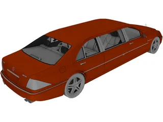 Mercedes-Benz S-class Limousine 3D Model