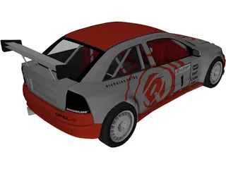 Opel Astra Rally Car 3D Model