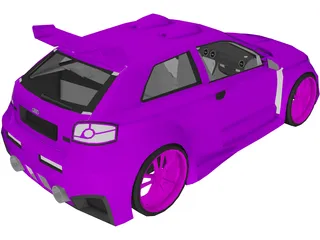 Audi A3 [Tuned] 3D Model