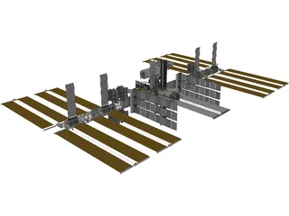 International Space Station (ISS) 3D Model