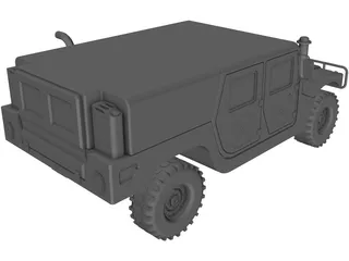 Hummer M242 HMMWV 3D Model