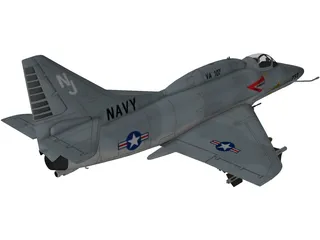 A-4 Skyhawk 3D Model