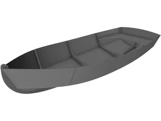 Sea Skiff Boat 3D Model