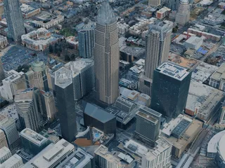Charlotte City, NC, USA (2024) 3D Model