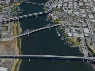 Portland City, OR, USA (2023) 3D Model