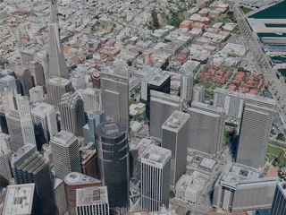 San Francisco City, CA, USA (2024) 3D Model
