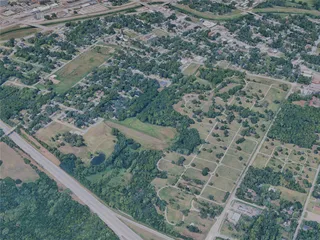 Topeka City, KS, USA (2024) 3D Model
