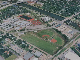 Wichita City, KS, USA (2024) 3D Model